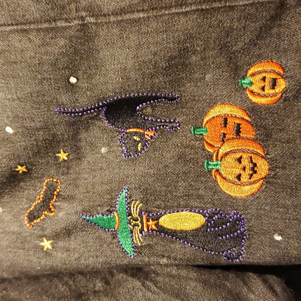 Quacker factory black denim ghost shirts Halloween Cutie Mom Costume - Picture 3 of 5